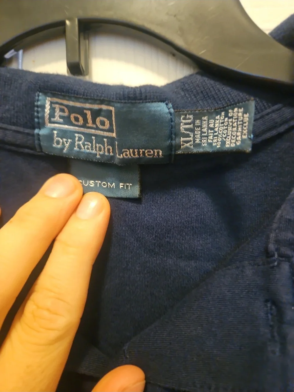 Classic Polo by Ralph Lauren Navy Short-Sleeve Polo with Red Pony